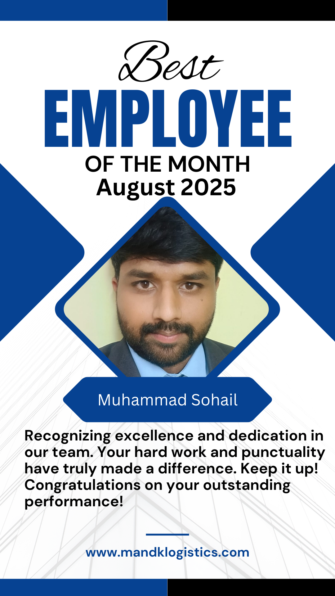 Minimalist Best Employee Of The Month Instagram Story